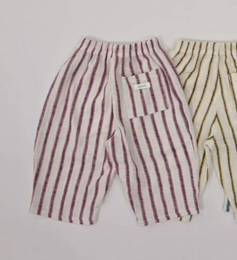 Broek stripe rood
