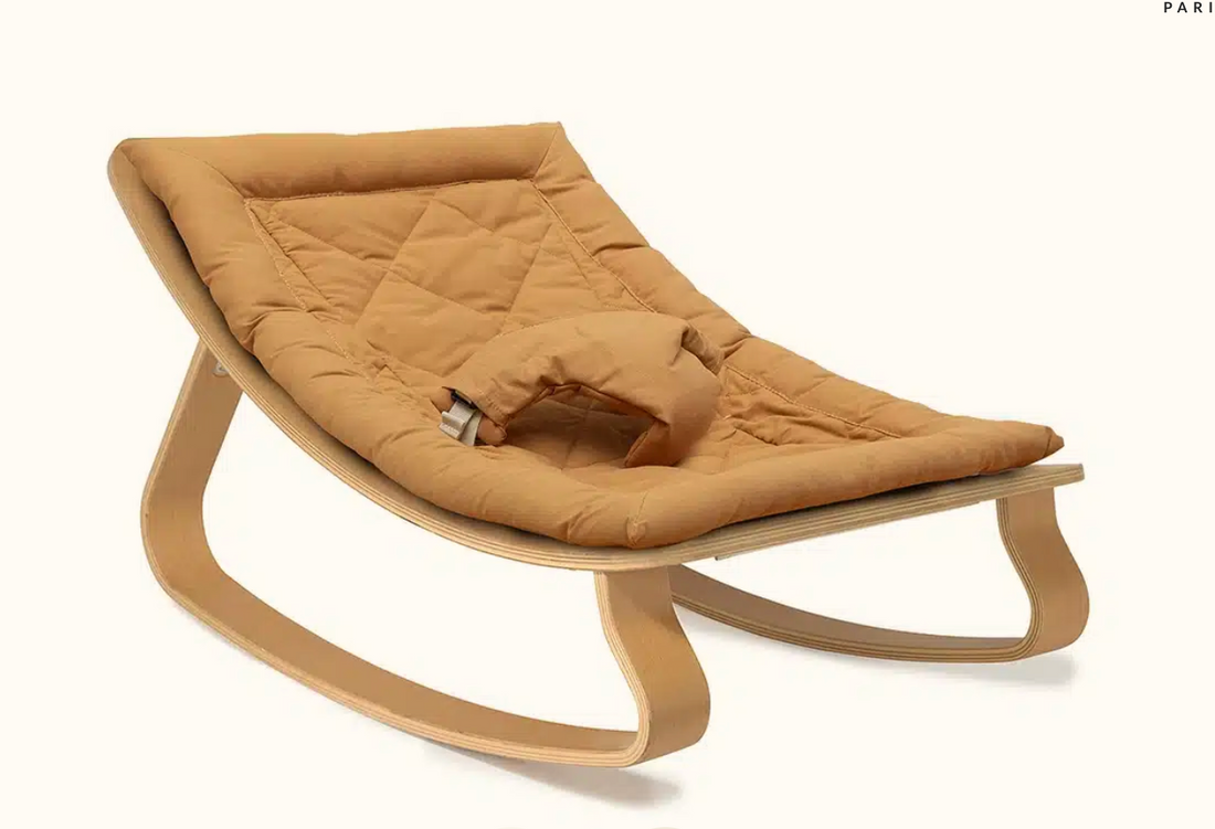 Baby rocker Levo beech camel seat