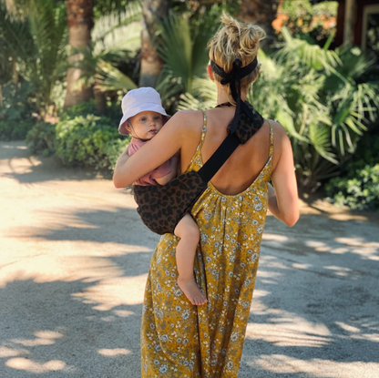 TODDLER CARRIER LEOPARD PRINT BROWN