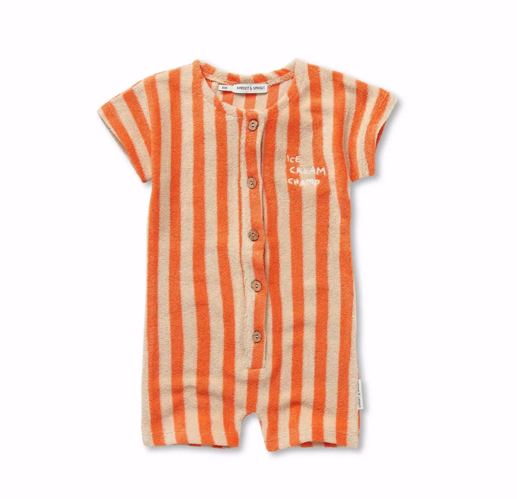 TERRY ONESIE STRIPES