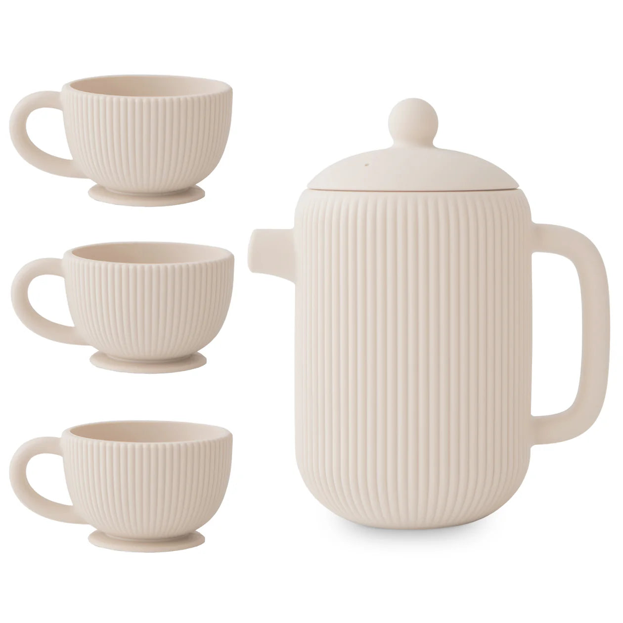 Mushie - Silicone teaa play set - Shifting sand