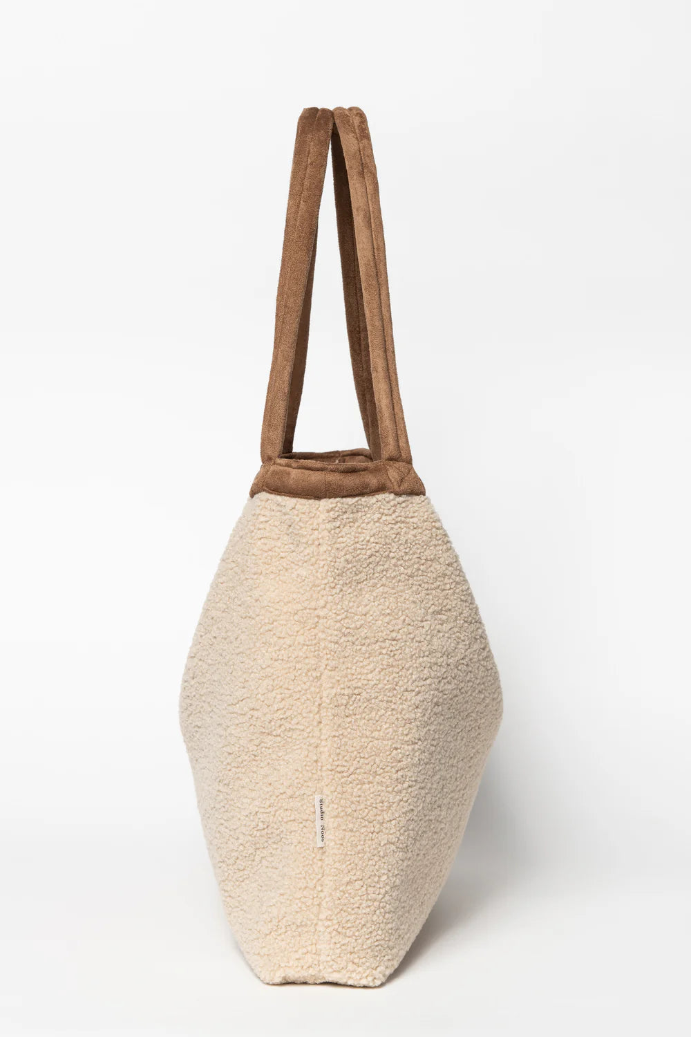 Ecru Lammy Teddy Mom Bag