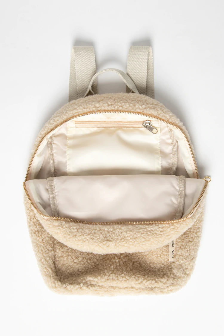 Ecru mini-chunky backpack