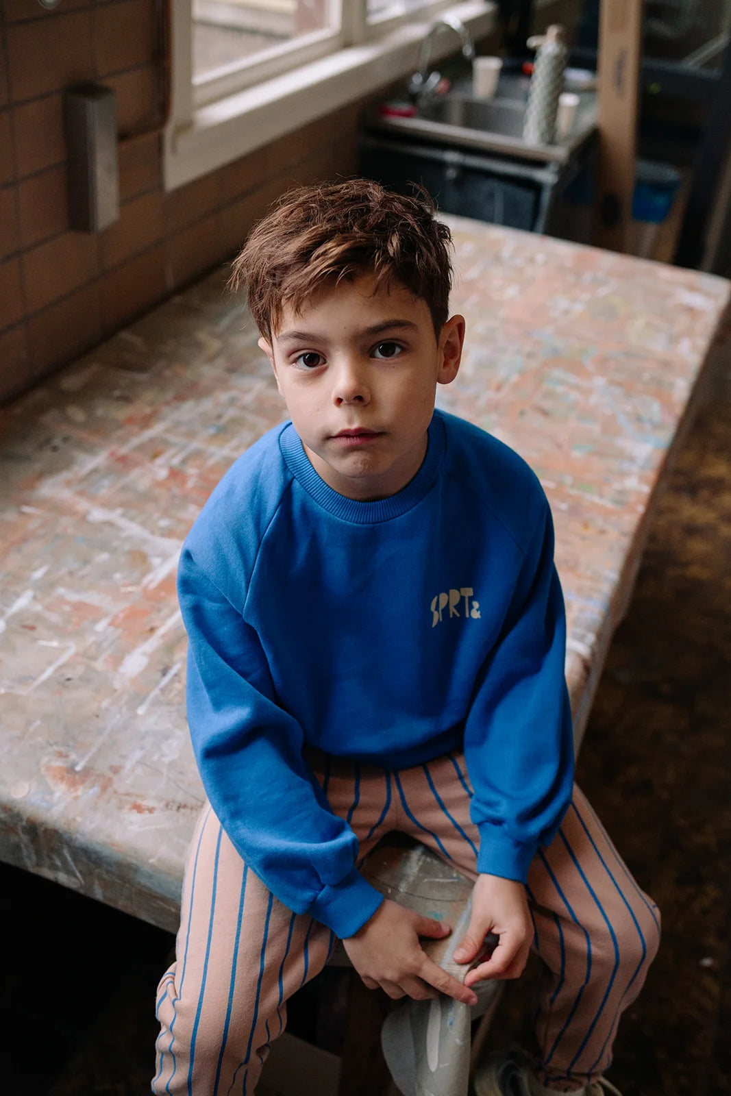 Sweatshirt logo blue