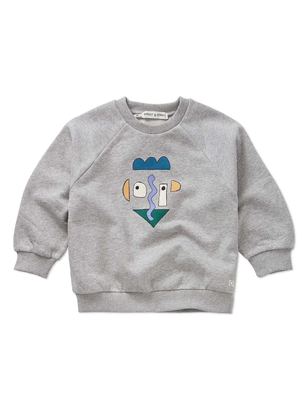 Sweatshirt raglan Self potrait grey