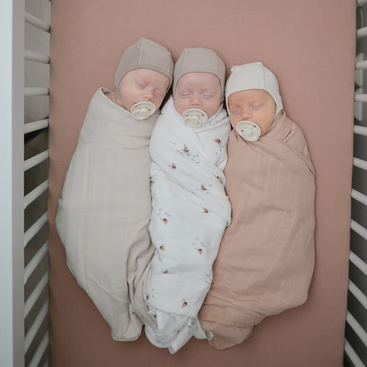 Mushie Swaddle blush 120 x 120 cm