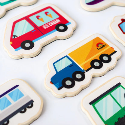 Tix &amp; Mix - Magnetisch houten set auto&