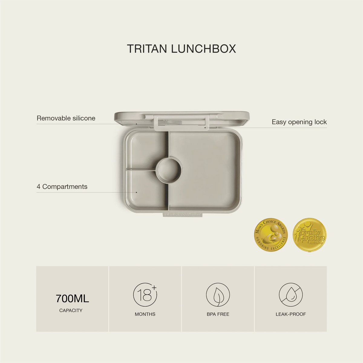 Tritan lunchbox cherry
