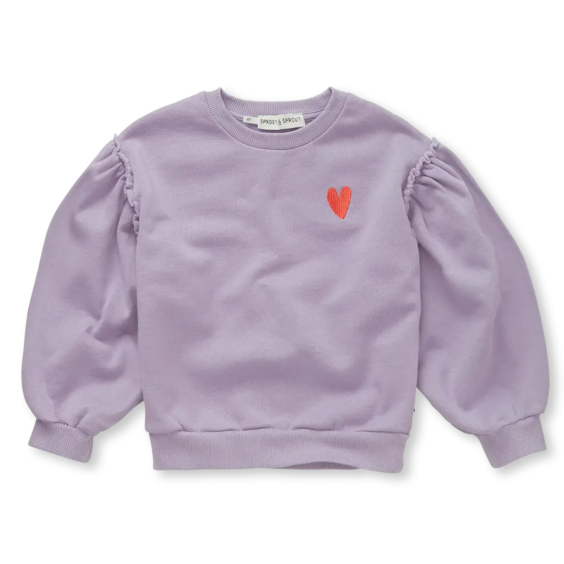 Sweatshirt Puff sleeves Heart