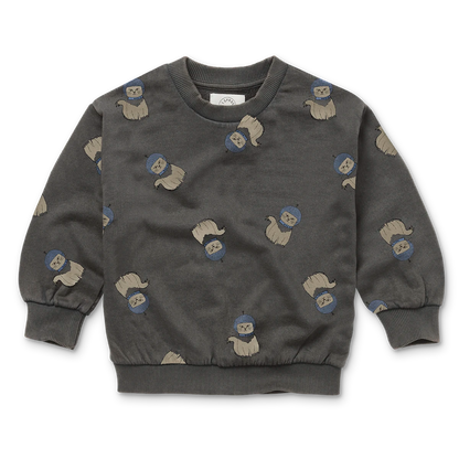 Sweatshirt space cat print