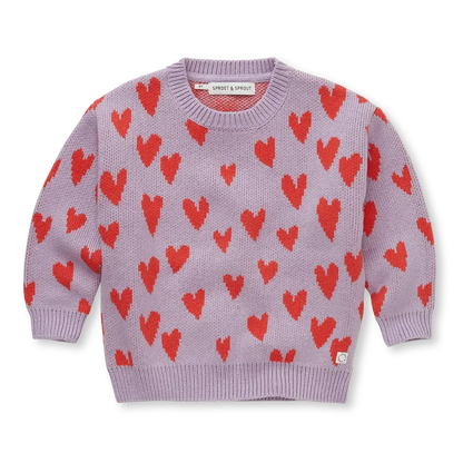 Sweater Intarsia Hearts