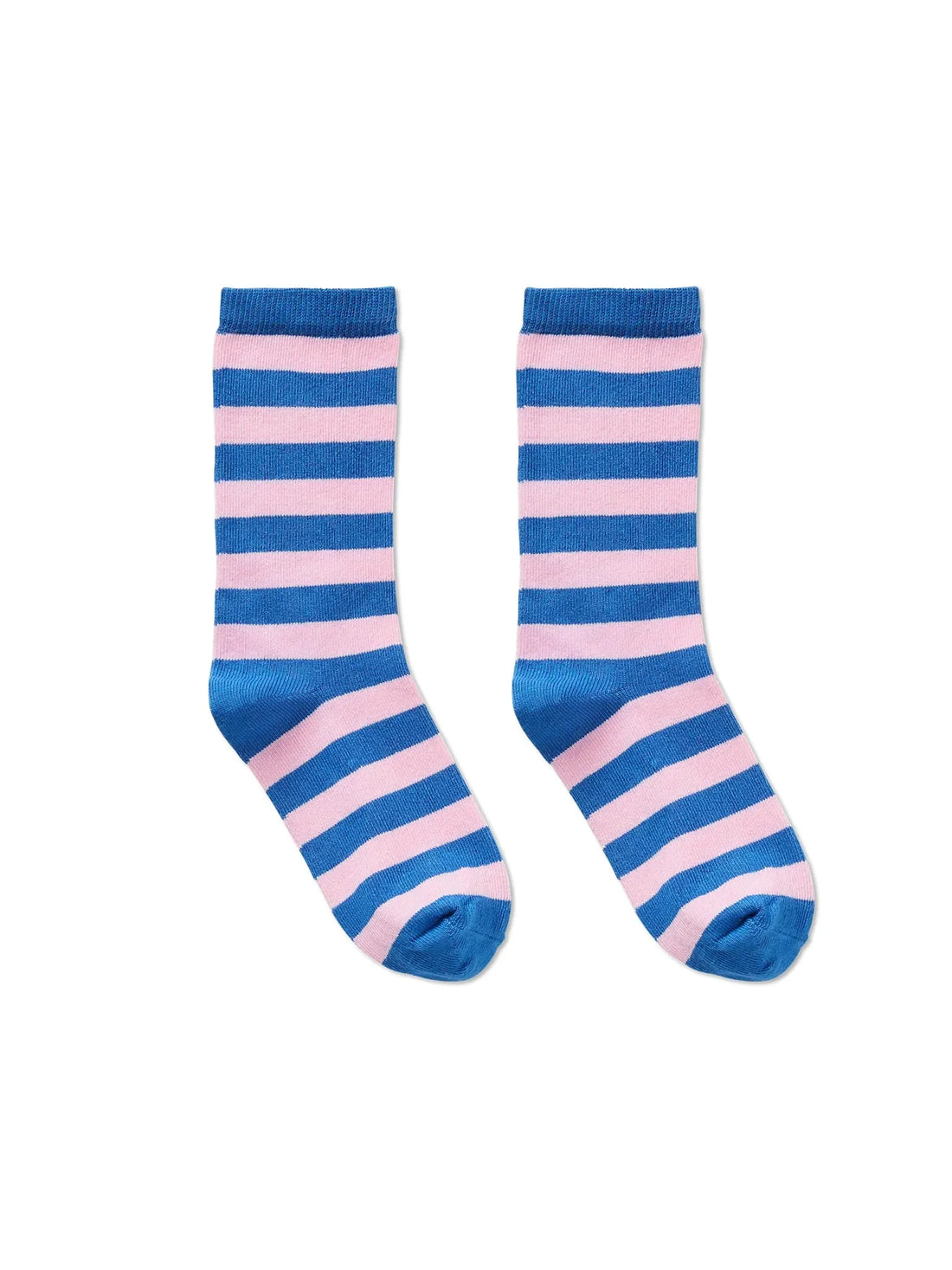 Sokken - blauw en roze strepen