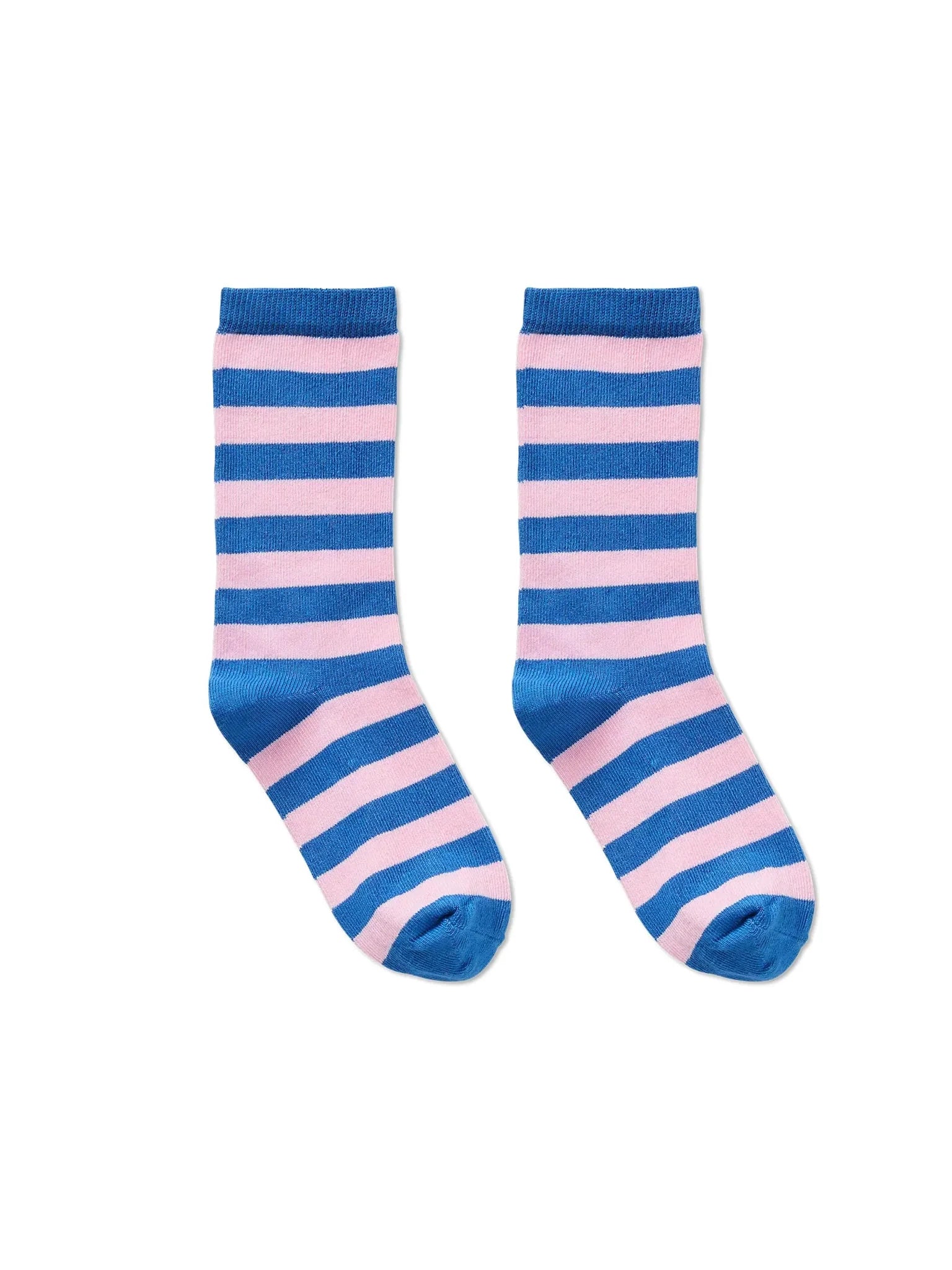 Sokken - blauw en roze strepen