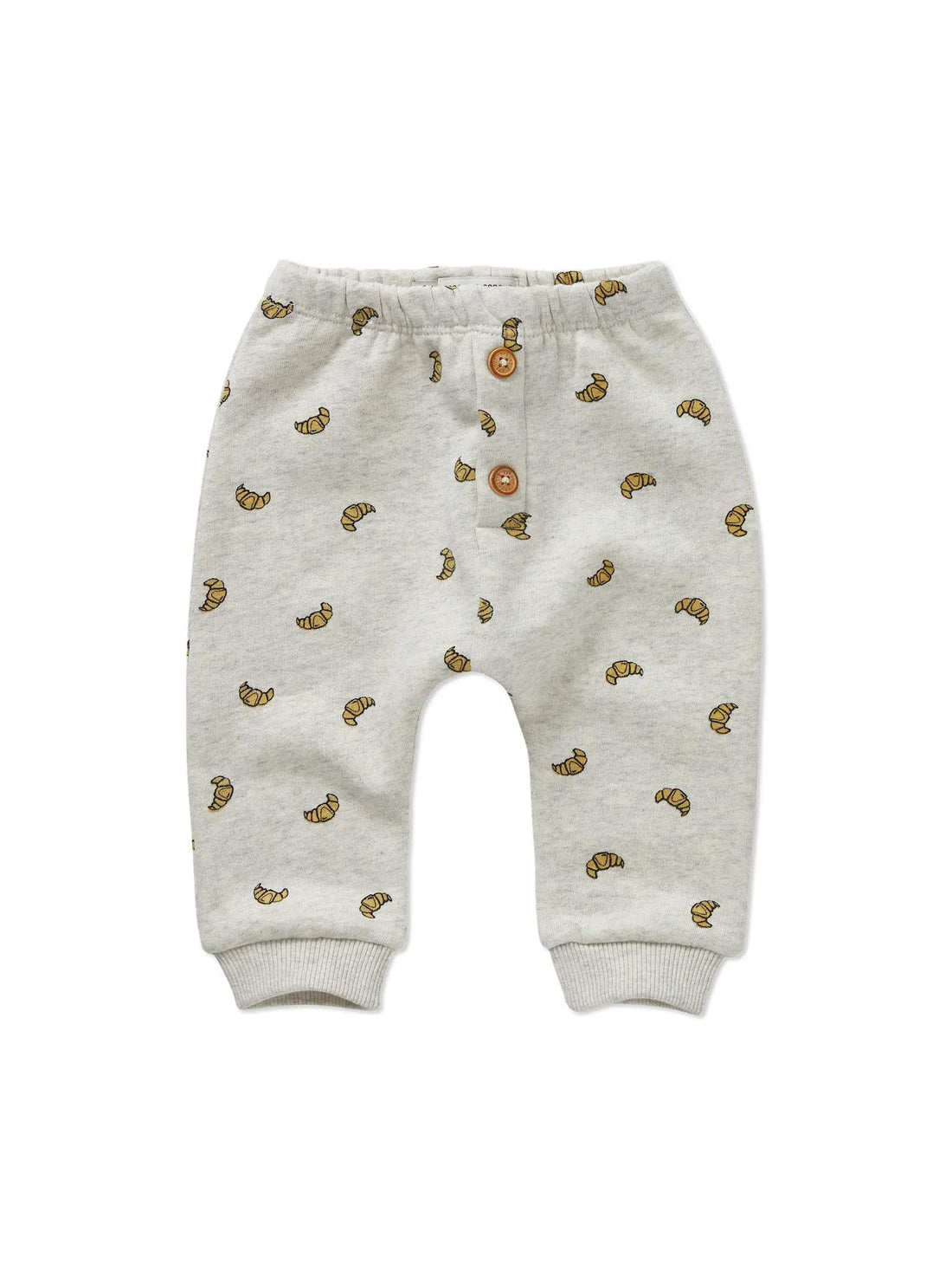 Baby joggingbroek met croissantprint