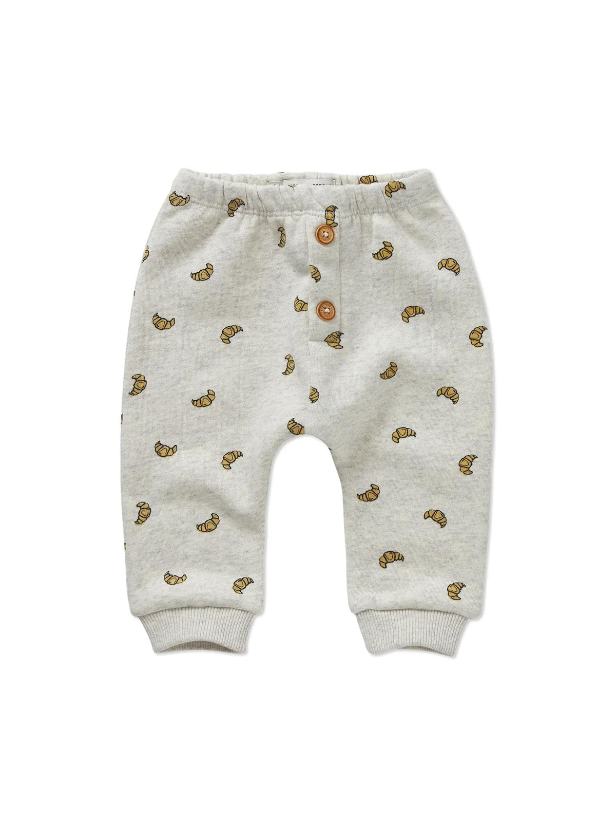 Baby joggingbroek met croissantprint