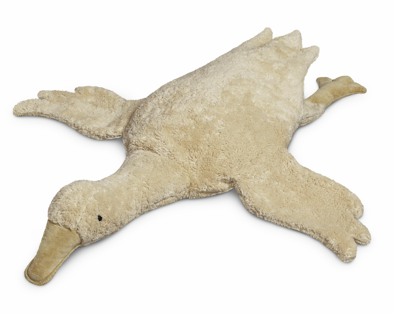 Knuffeldier - warmtekussen Gans Groot | linnen beige