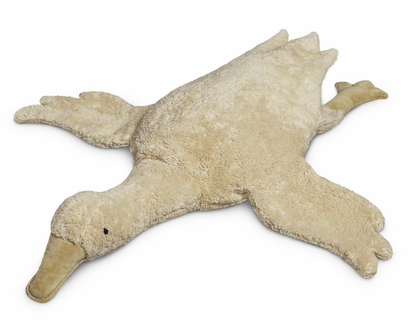 Knuffeldier - warmtekussen Gans Groot | linnen beige