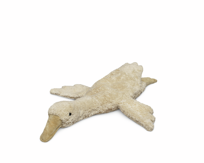 Knuffeldier - warmtekussen Gans klein | linnen beige