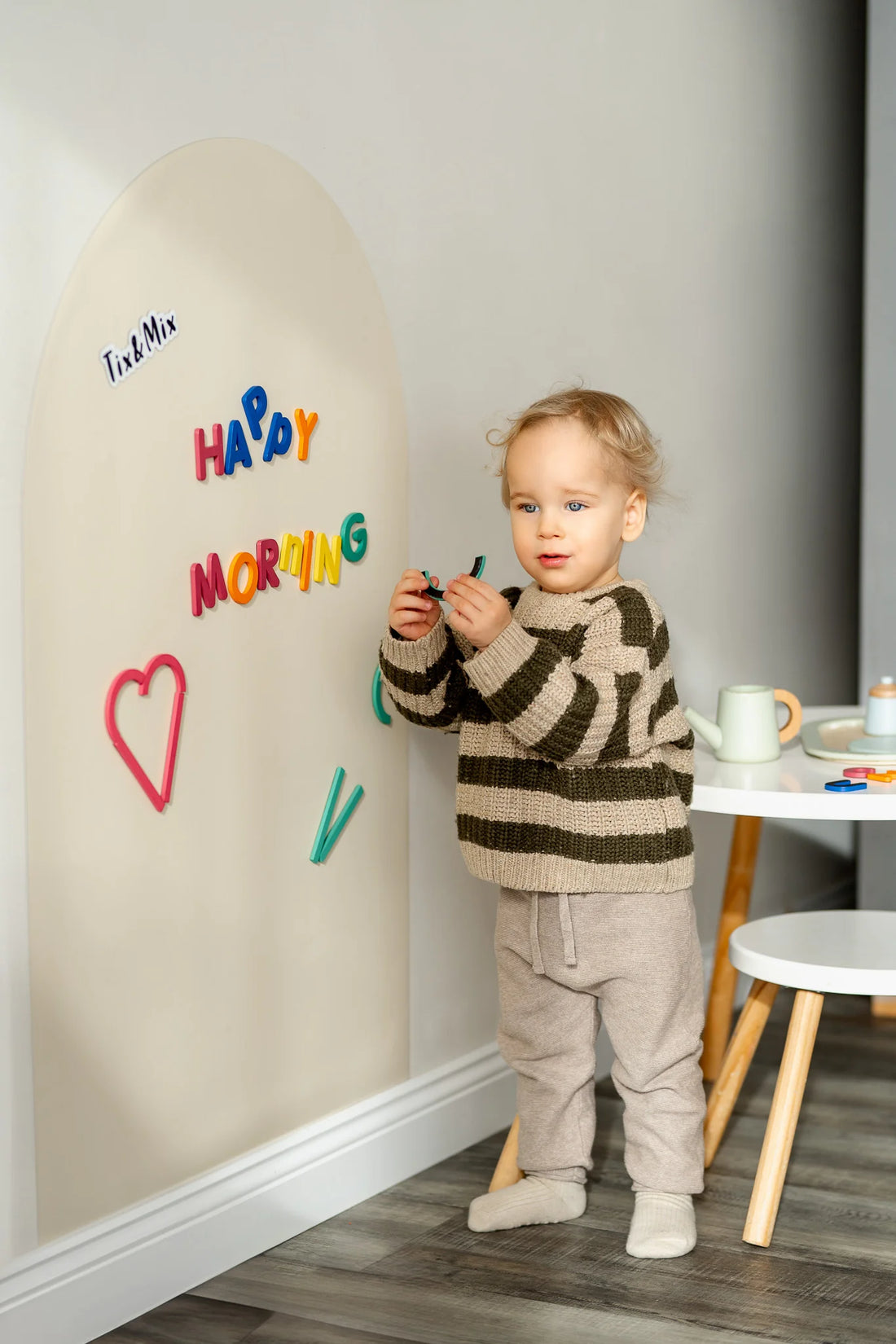 Magnetische muursticker white pudding