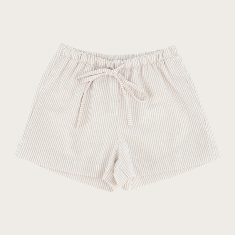 SHORTS ROSE STRIPE LIGHT BEIGE