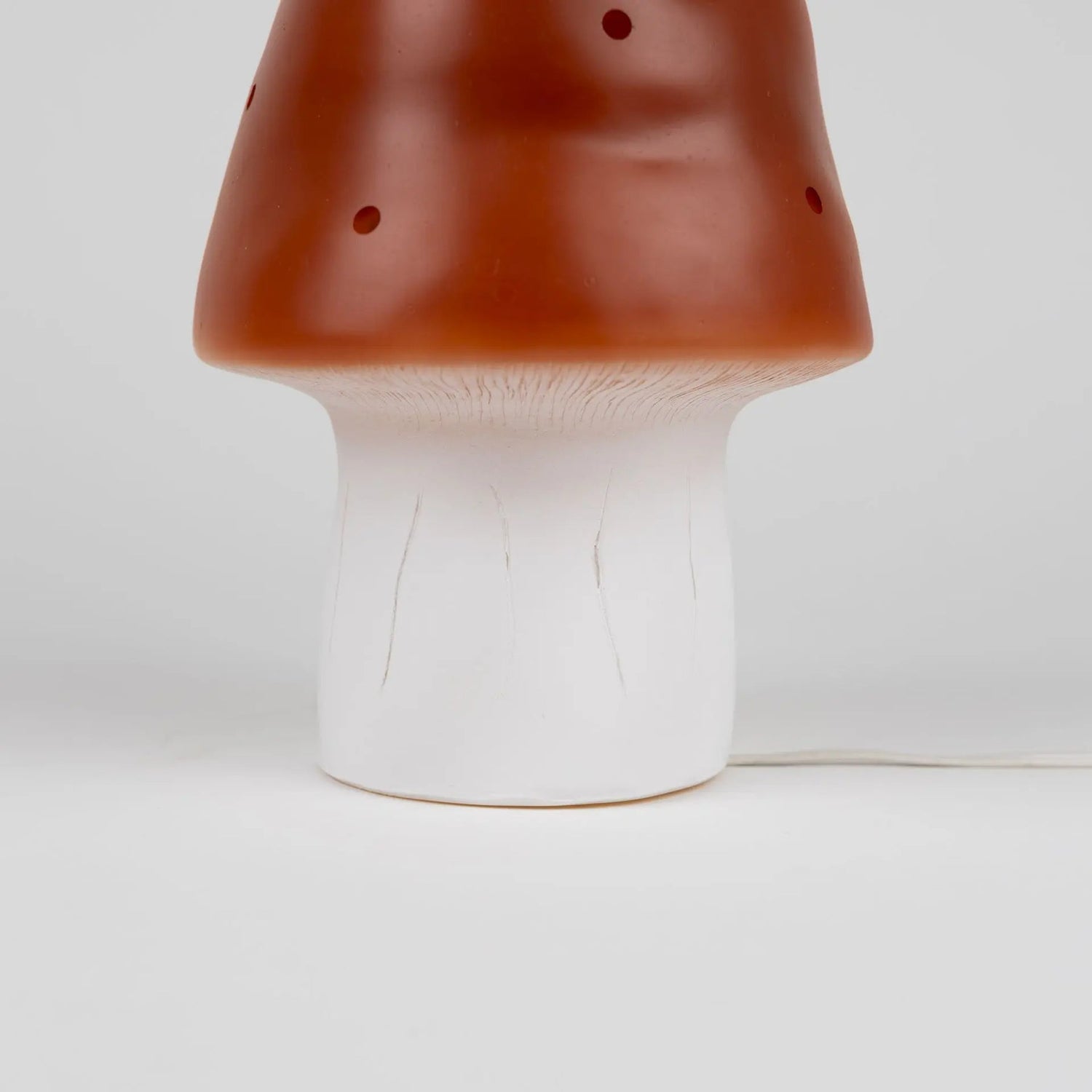 LAMP SMALL MUSHROOM RED BRICK