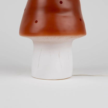 LAMP SMALL MUSHROOM RED BRICK