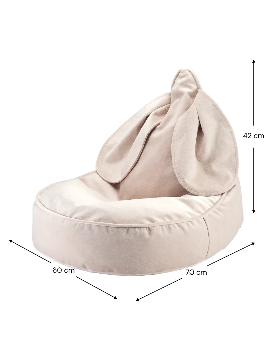 Stoffige Beige Bunny Zitzak - Wigiwama