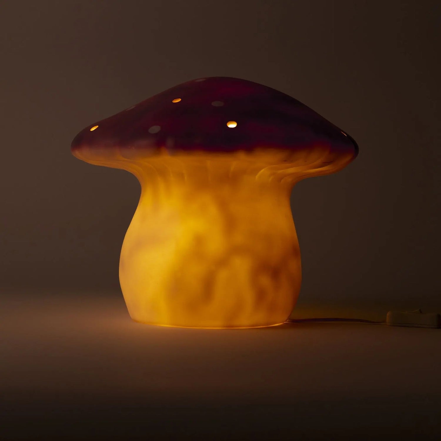 LAMP LARGE MUSHROOM LILA