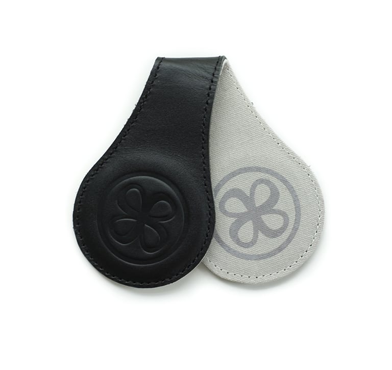 LEREN SWADDLE CLIPS ZWART