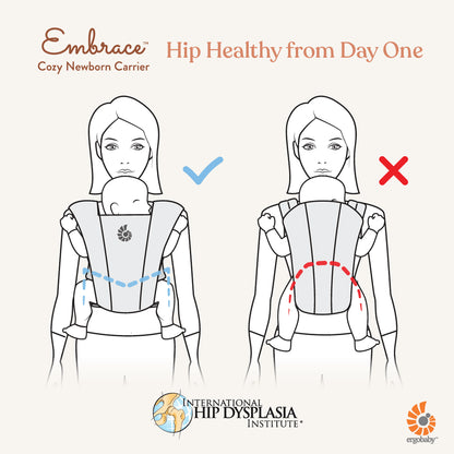 ERGOBABY EMBRACE DRAAGZAK soft grey