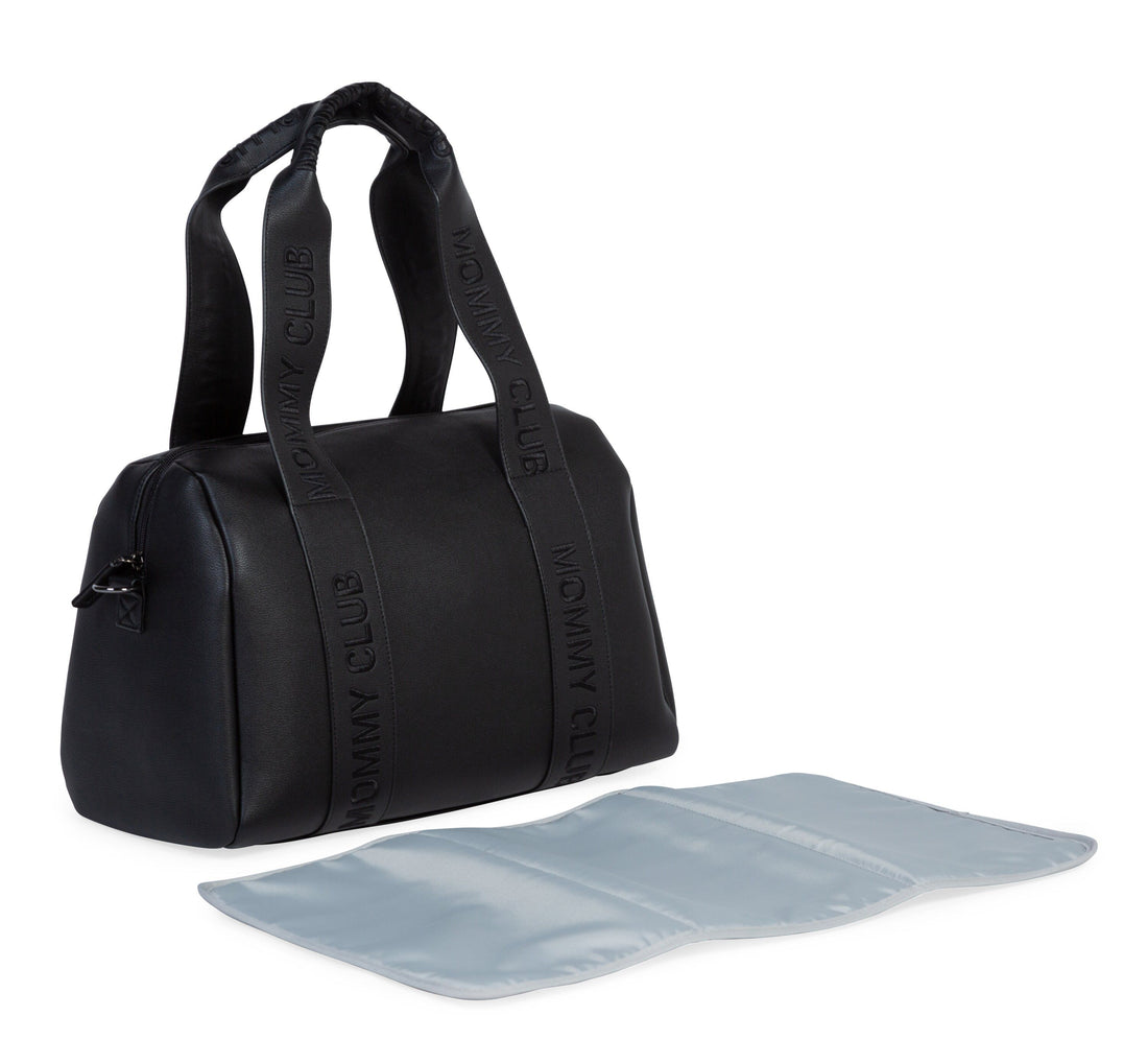 VERZORGINGSTAS MOMMY CLUB - SIGNATURE - VEGAN LEER - ZWART