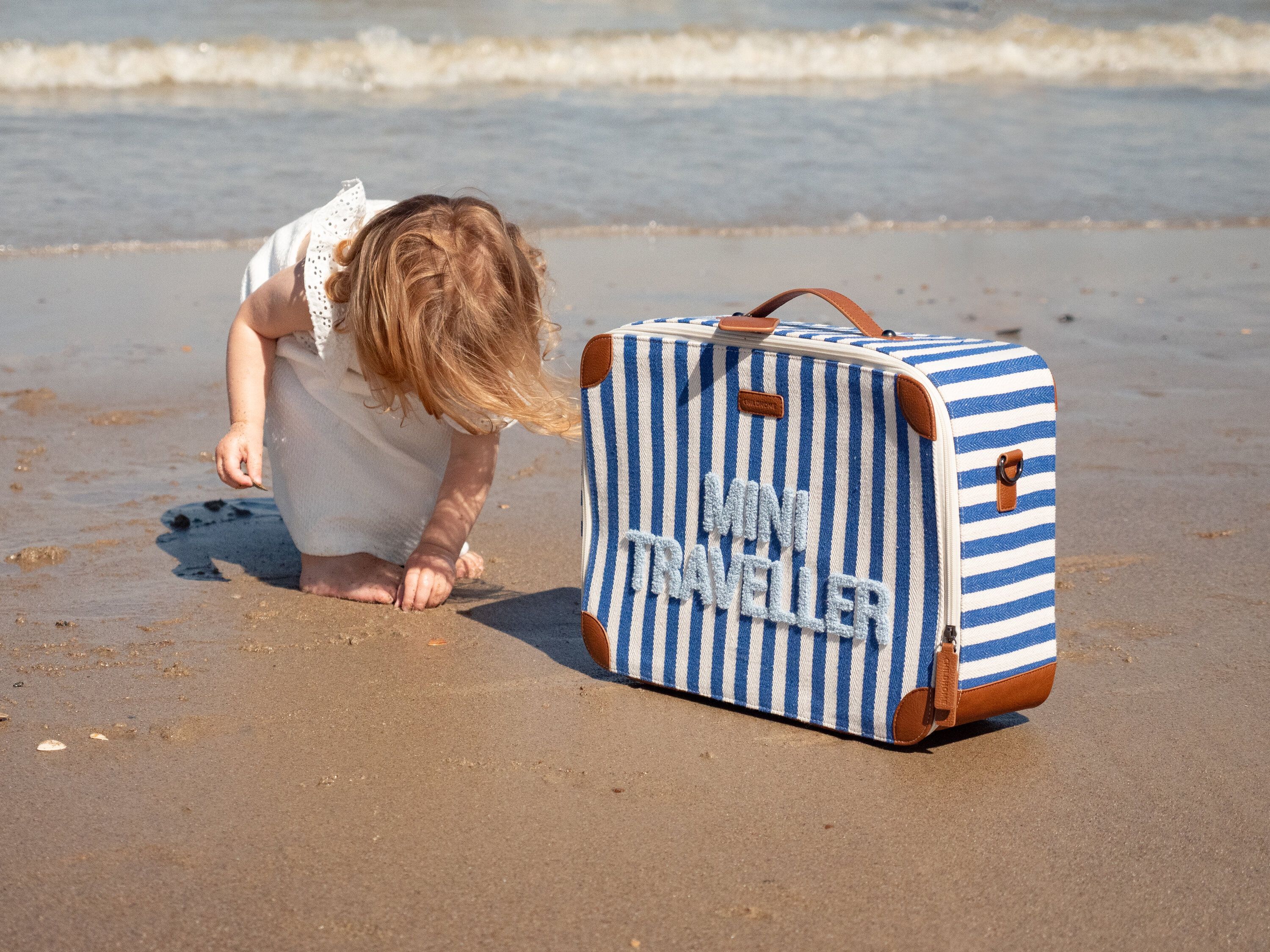 MINI TRAVELLER KIDS KINDERKOFFER- STRIPES - ELECTRIC BLUE