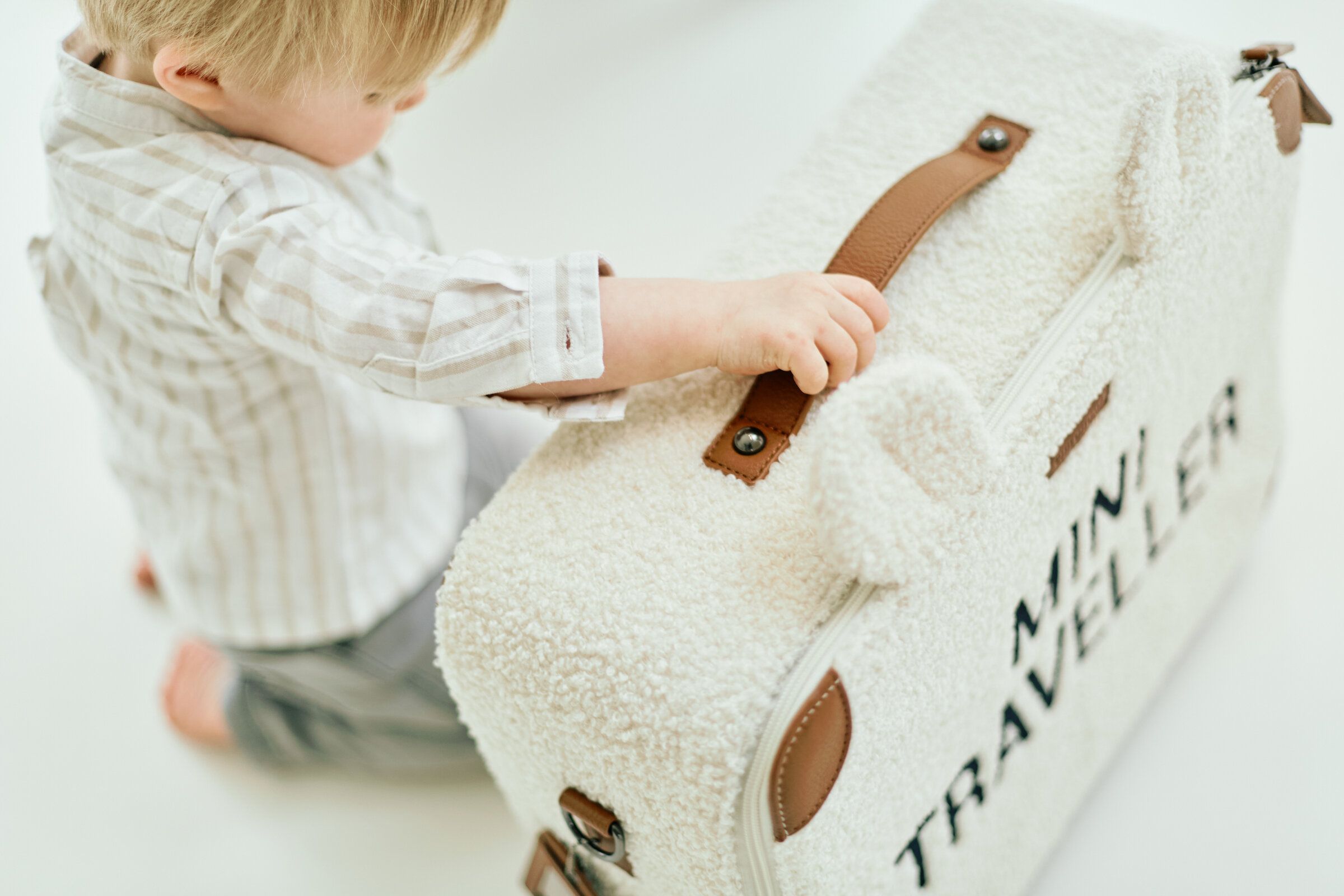 MINI TRAVELLER KINDERKOFFER - TEDDY ECRU