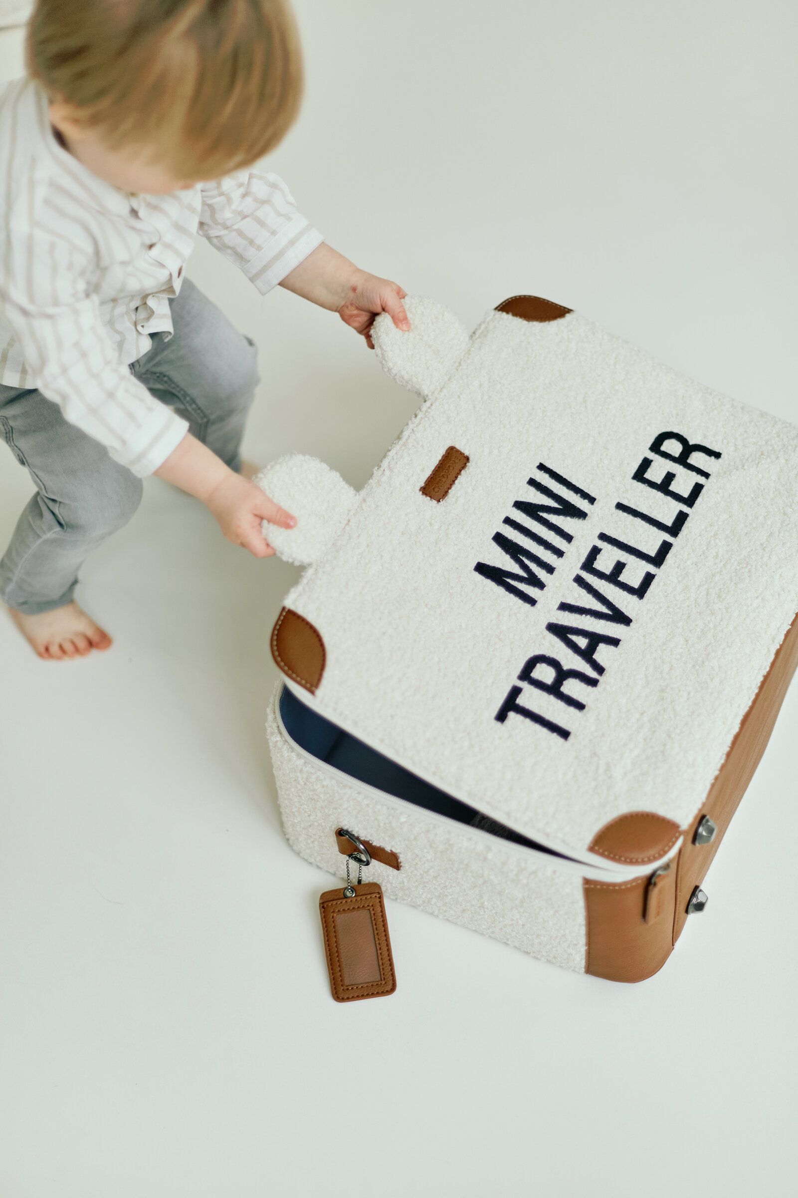 MINI TRAVELLER KINDERKOFFER - TEDDY ECRU