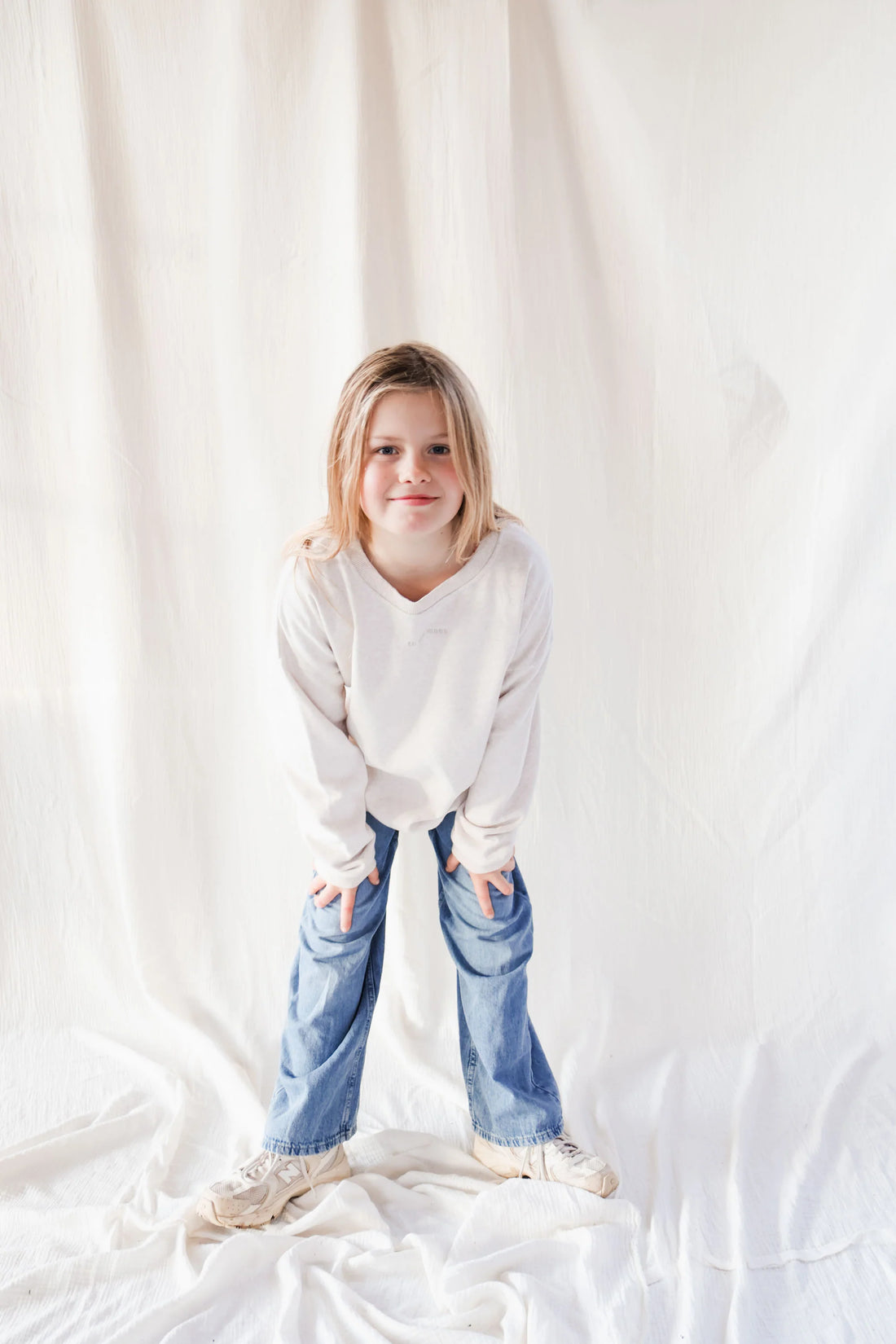 Little warm beige TO THE MOON sweatshirt