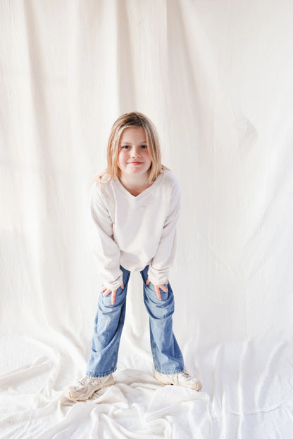 Little warm beige TO THE MOON sweatshirt