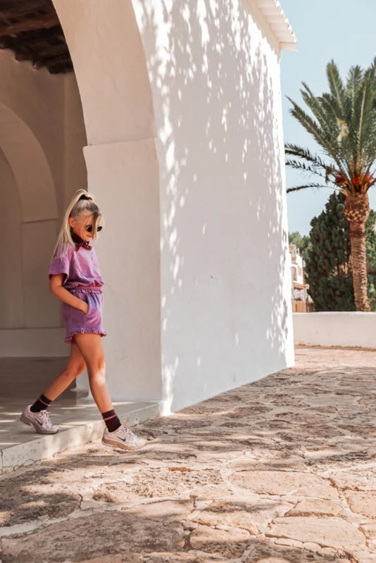 RUFFLE SHORTS BOWIE OLD LILAC