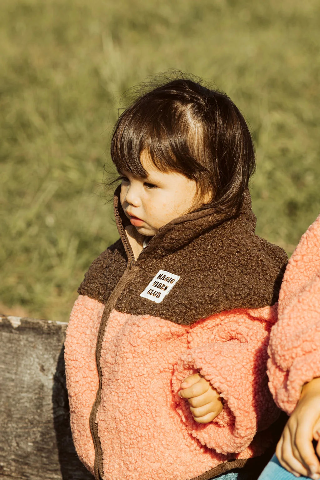 Little teddy smiley jacket - pink
