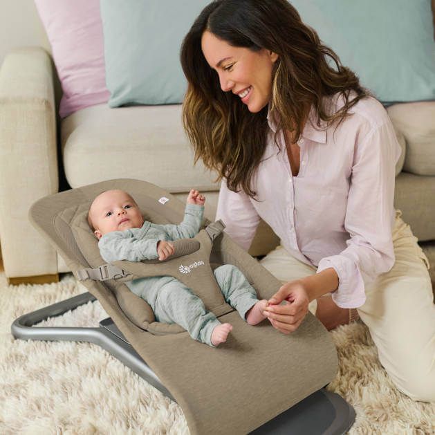 ERGOBABY 3-IN-1 EVOLVE BOUNCER: SOFT OLIVE