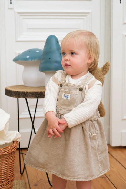 LAMP SMALL MUSHROOM NATURAL TEAL