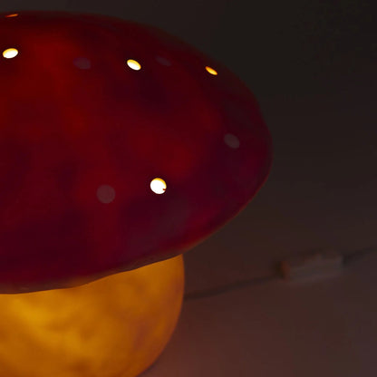 LAMP LARGE MUSHROOM LILA