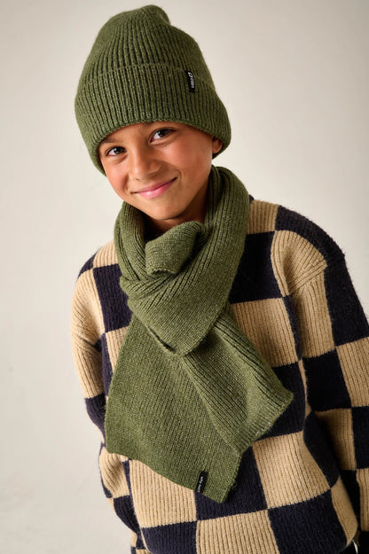 BERWYN MUTS + MIDWAY SJAAL SET - DONKERGROEN