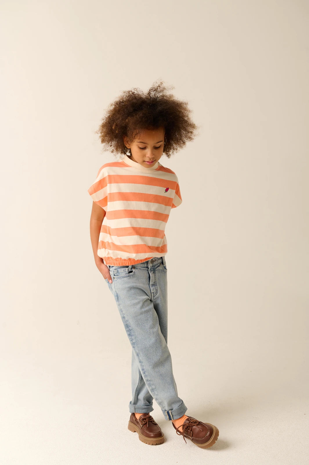COLATINA T-SHIRT oranje/wit