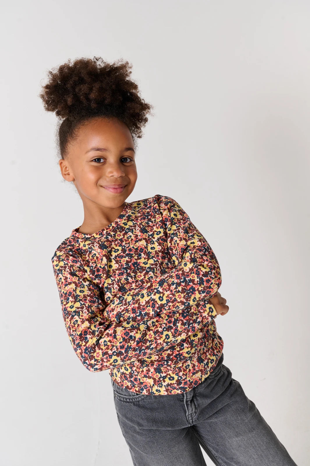 T-shirt met lange mouwen - bloemen