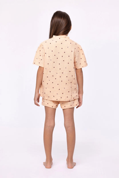 Pyjama pimpampoen van tetra katoen