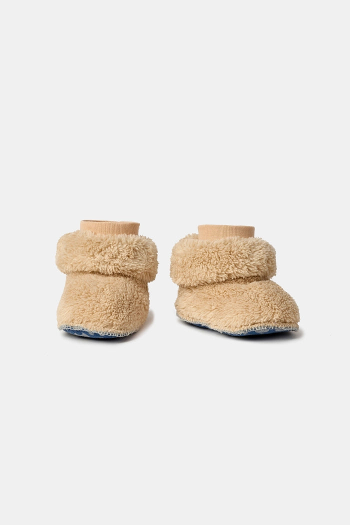 Beige pantoffels van teddy fleece - Woody Official