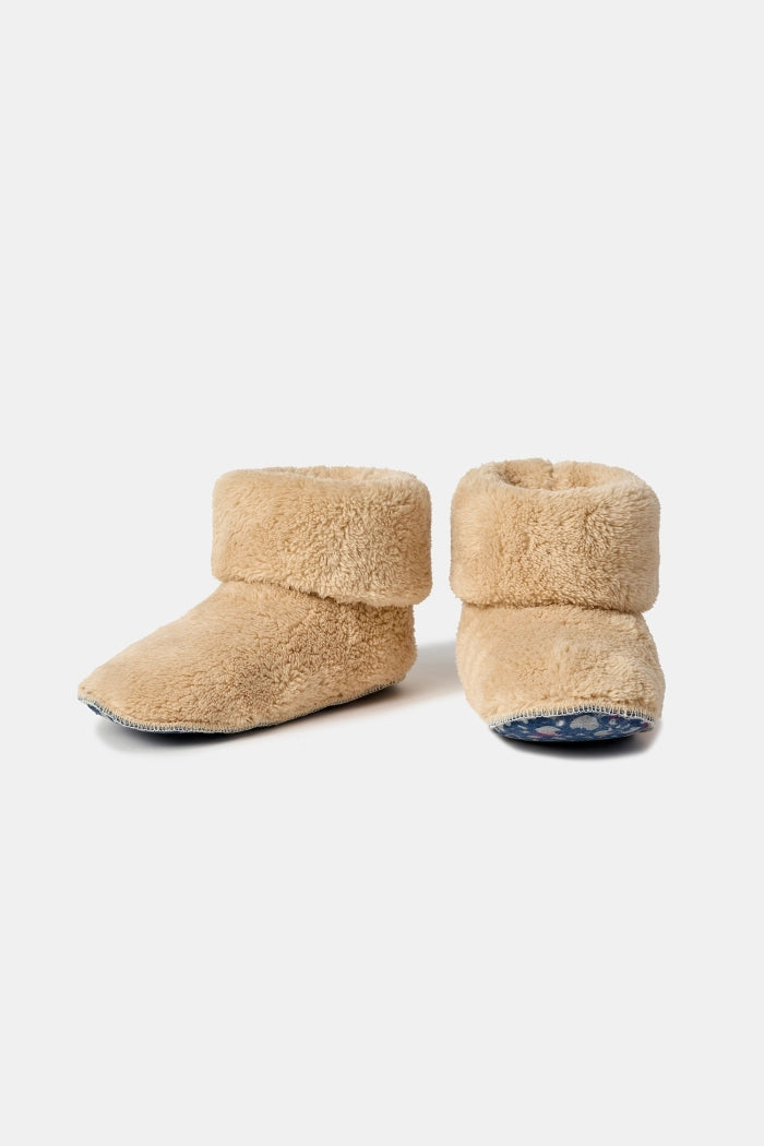 Beige pantoffels van teddy fleece - Woody Official