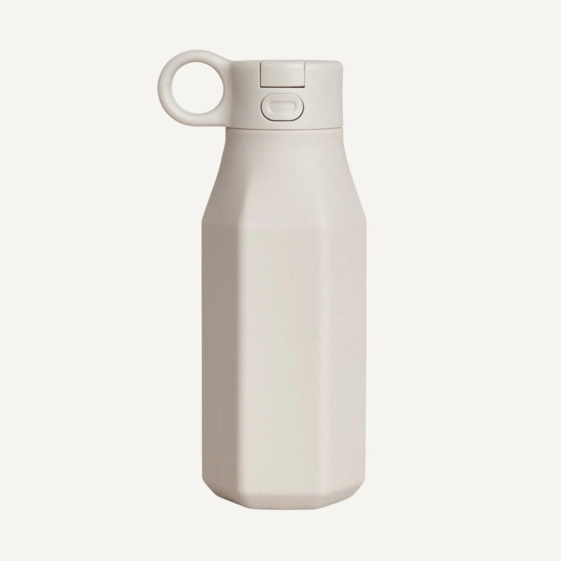 Siliconen waterfles beige
