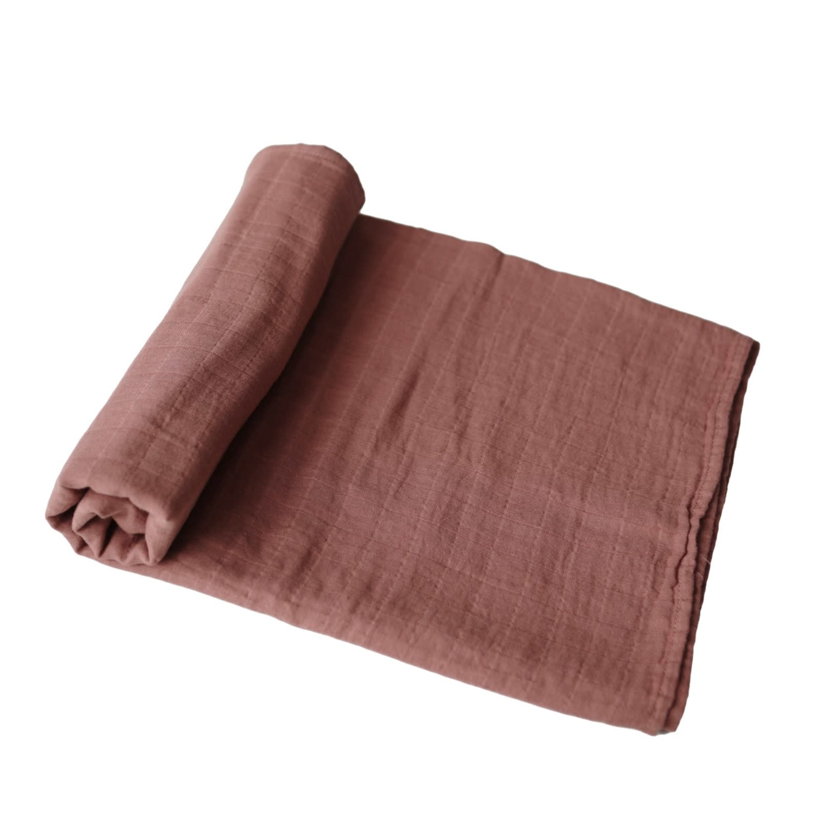 Mushie Muslin swaddle Cognac 120 x 120 cm
