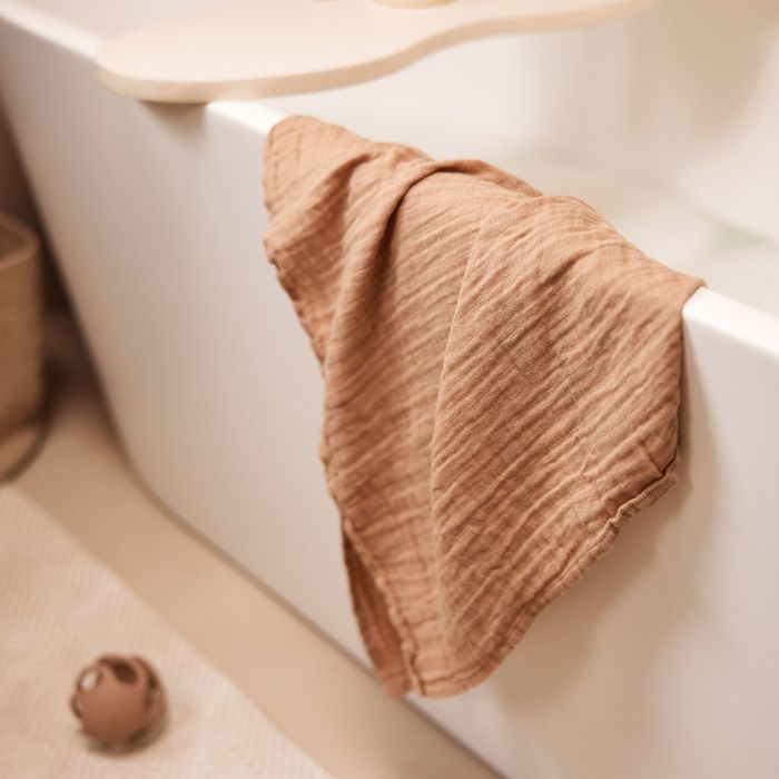 Jollein - Hydrofiele doeken 115 x 115 cm - 2 stuks- Biscuit/ Ivory